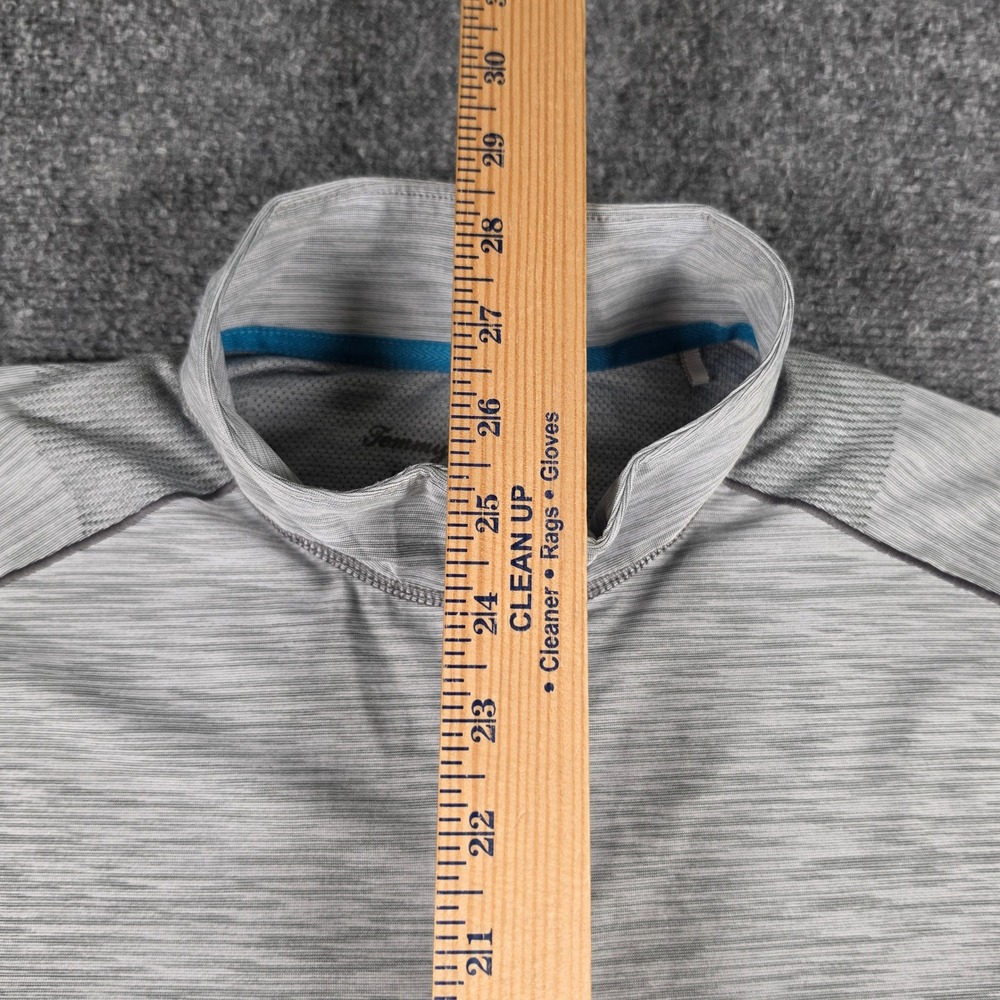 Tommy Bahama IslandZone Quarter Zip Mens Medium Gray Pullover Space Dye - Picture 5 of 8